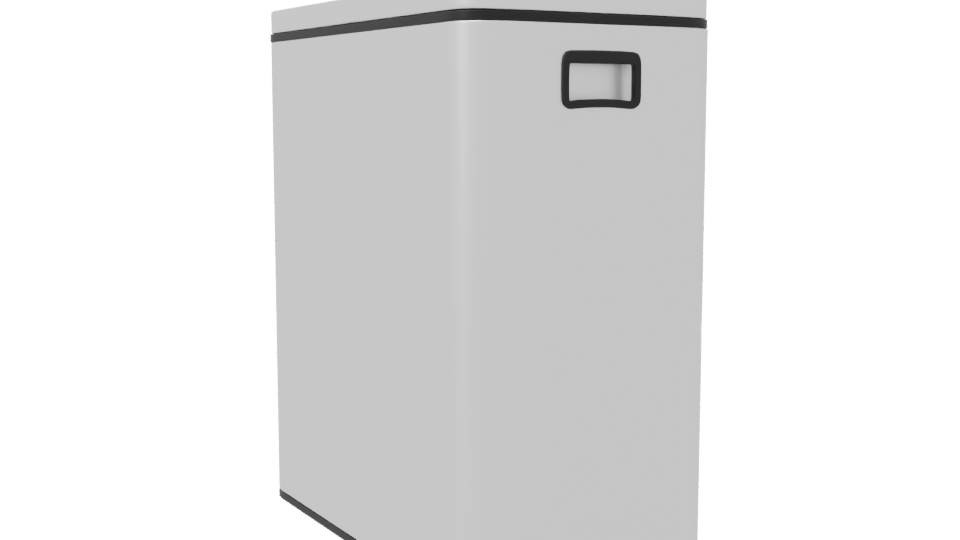 Modern Household Trash Bin 3D - Professional 3D Model Render 7