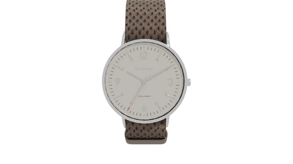 Elegant Leather Strap Watch 3D - Professional 3D Model Render 11