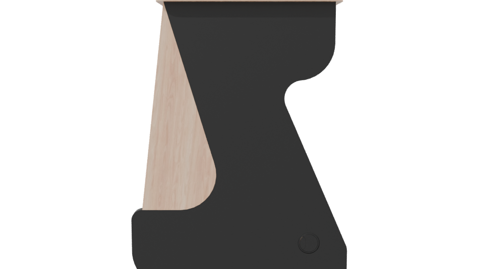 Stylish Minimalist Side Table - Professional 3D Model Render 2