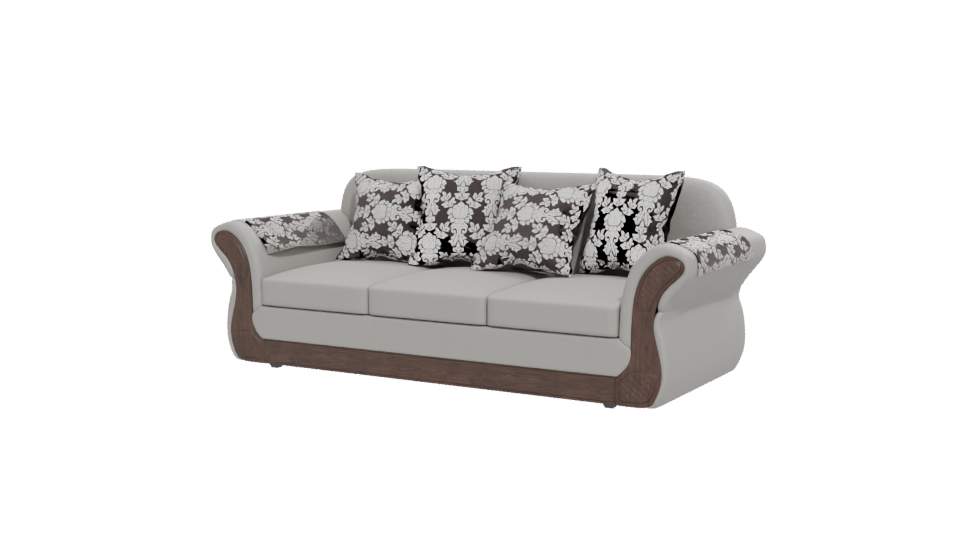 Elegant Fabric Sofa 3D Model - Professional 3D Model Render 12