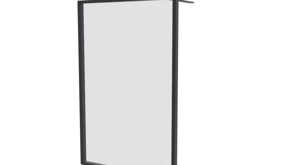 Sleek Modern Glass Display Panel 3D Model - Professional 3D Model Render 12