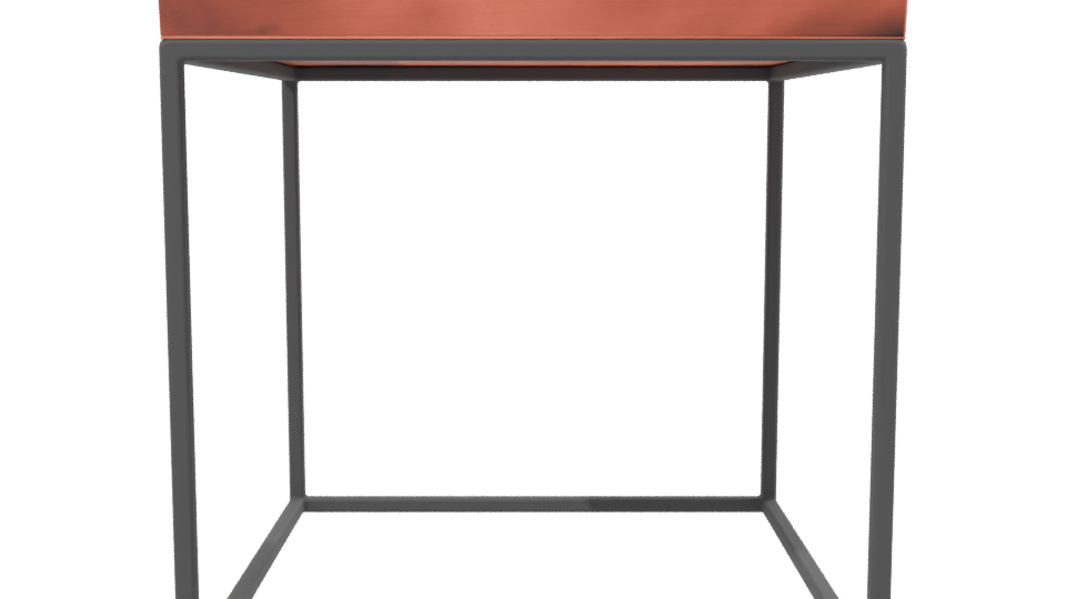 Modern Industrial Coffee Table 3D Model - Professional 3D Model Render 2