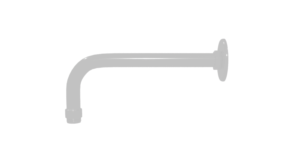 Stylish Curved Metal Pipe 3D Model - Professional 3D Model Render 5