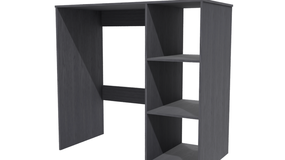 Contemporary Wooden Office Desk Model - Professional 3D Model Render 12