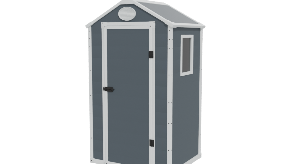 Stylish Outdoor Storage Shed 3D - Professional 3D Model Render 12