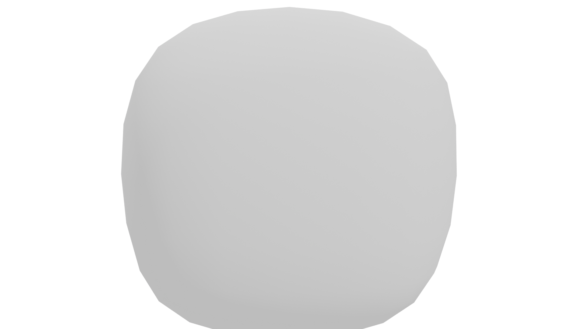 Stylized White Sphere 3D Model - Professional 3D Model Render 11