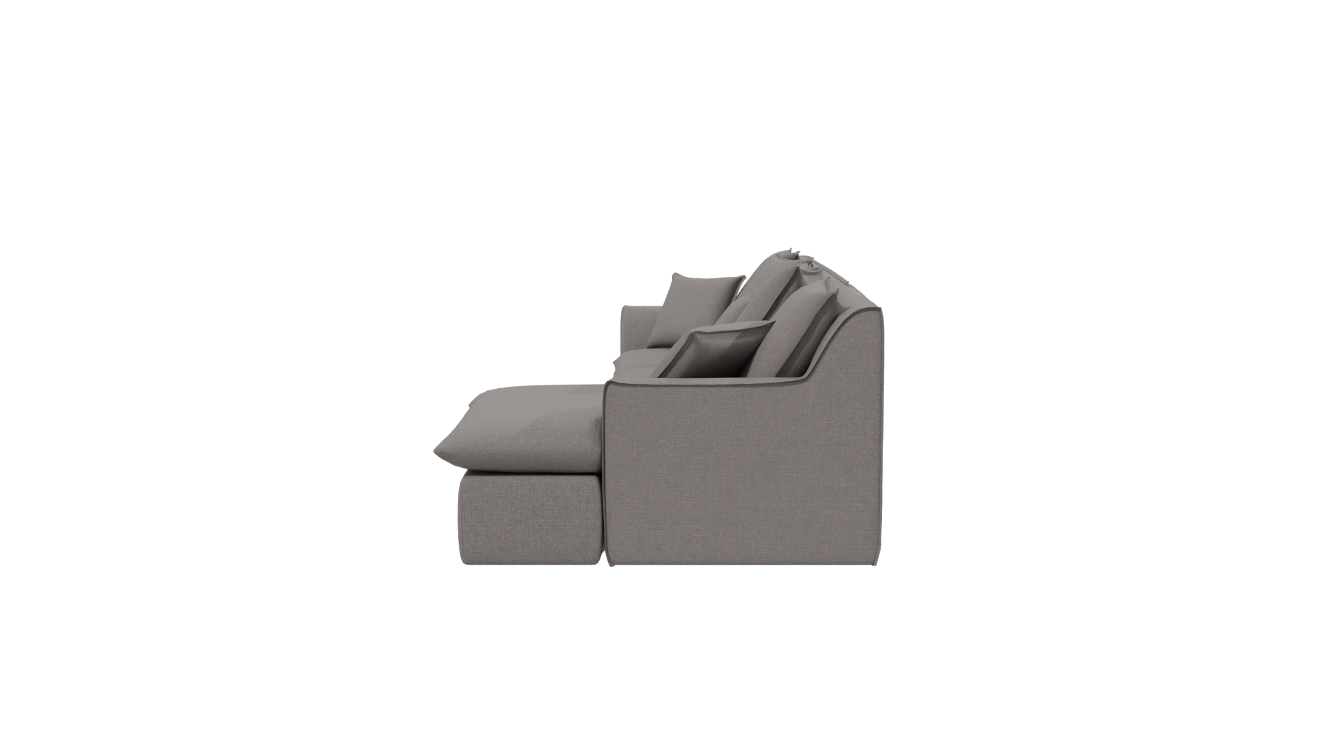 Modern Fabric Sofa 3D Model - Professional 3D Model Render 2