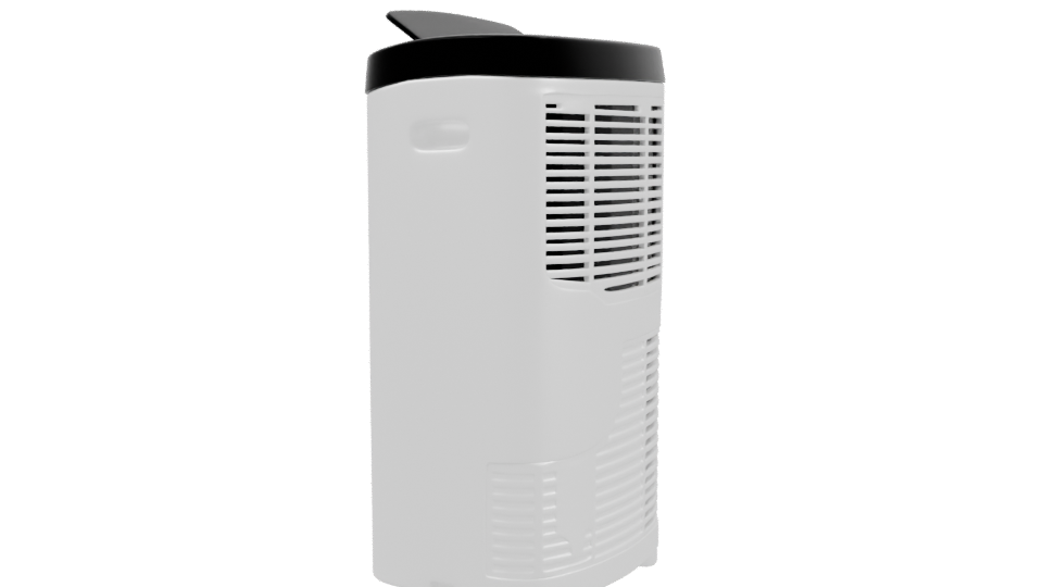 Sleek Modern Touchless Trash Can 3D Model - Professional 3D Model Render 3