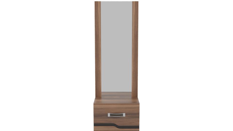 Stylish Wooden Mirror Cabinet 3D - Professional 3D Model Render 11