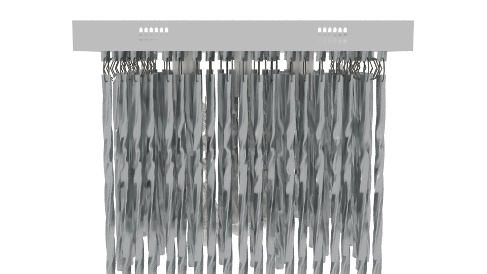 Modern Minimalist Shower Fixture - Professional 3D Model Render 8