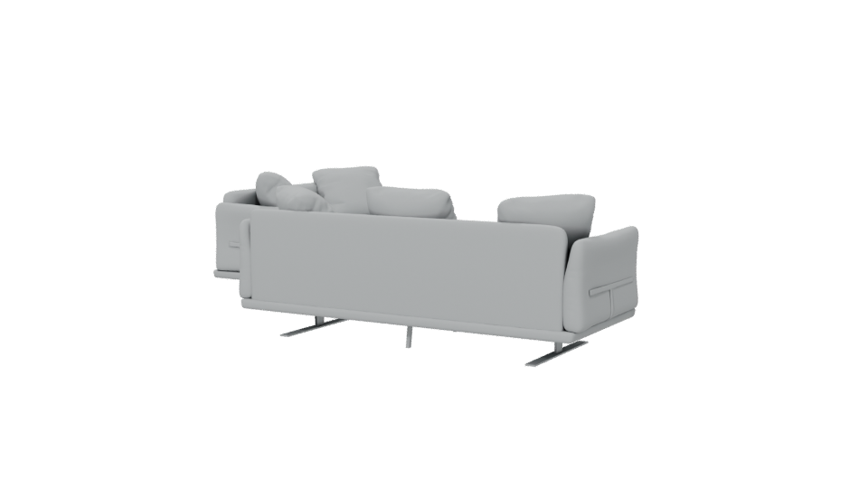 Contemporary Sectional Sofa Model - Professional 3D Model Render 6