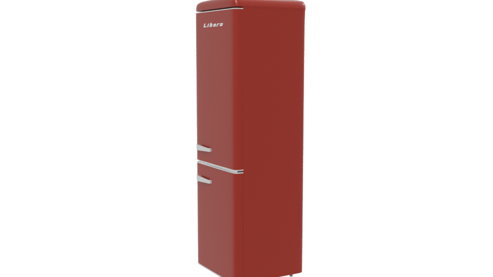 Stylish Vintage Refrigerator Model - Professional 3D Model Render 13