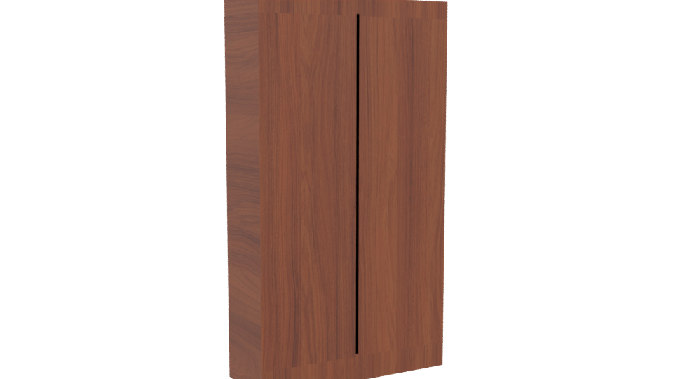 Stylish Wooden Storage Cabinet 3D - Professional 3D Model Render 4