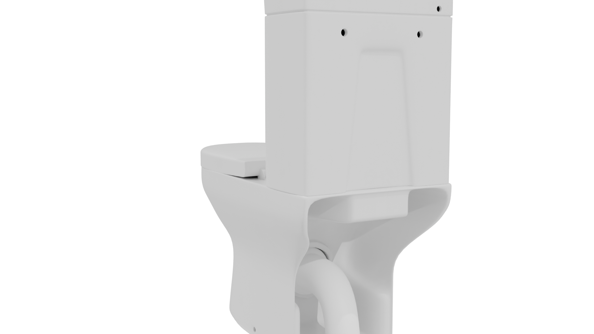 Two Pieces Girona Blanco Toilet Model - Professional 3D Model Render 4