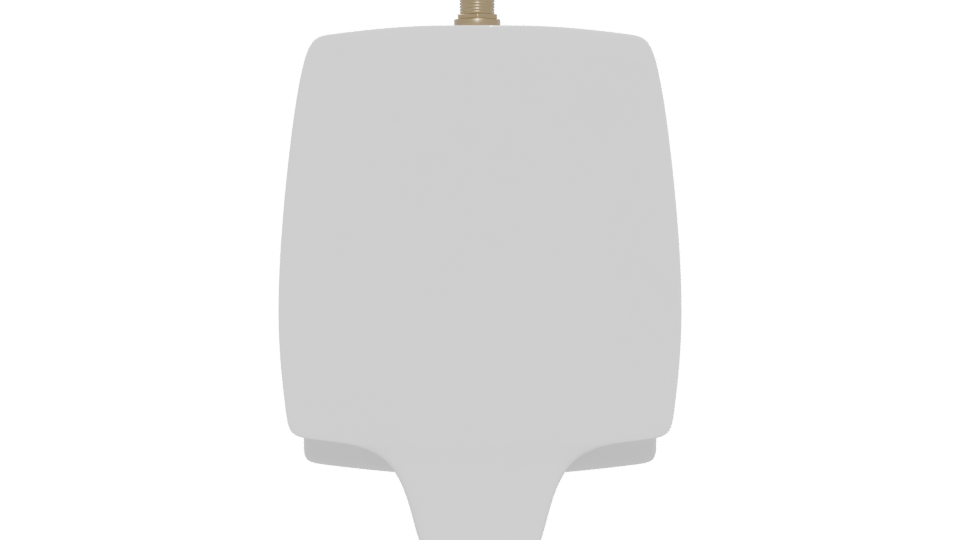 Ceramic Wall-Mounted Urinal Model - Professional 3D Model Render 5