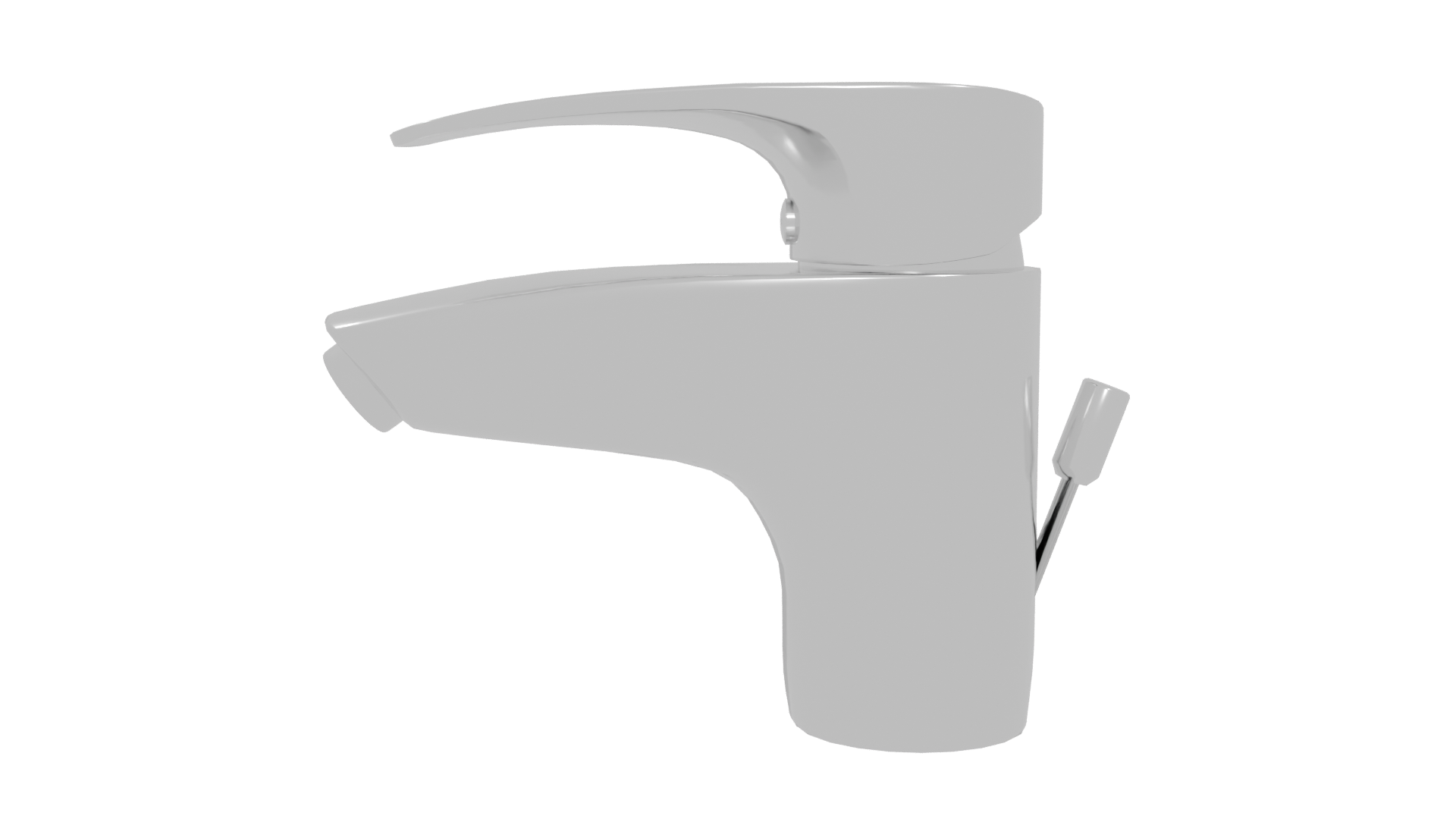 Sleek Modern Faucet 3D Model - Professional 3D Model Render 5