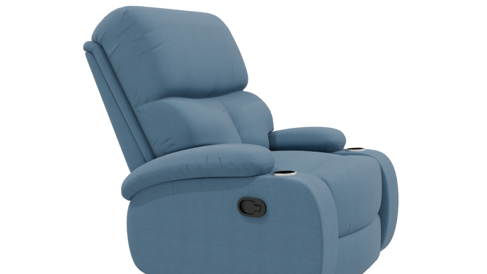 Luxurious Recliner Chair 3D Model - Professional 3D Model Render 9