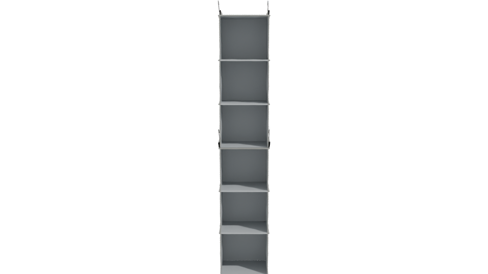 Slim Vertical Storage Shelf Model - Professional 3D Model Render 11