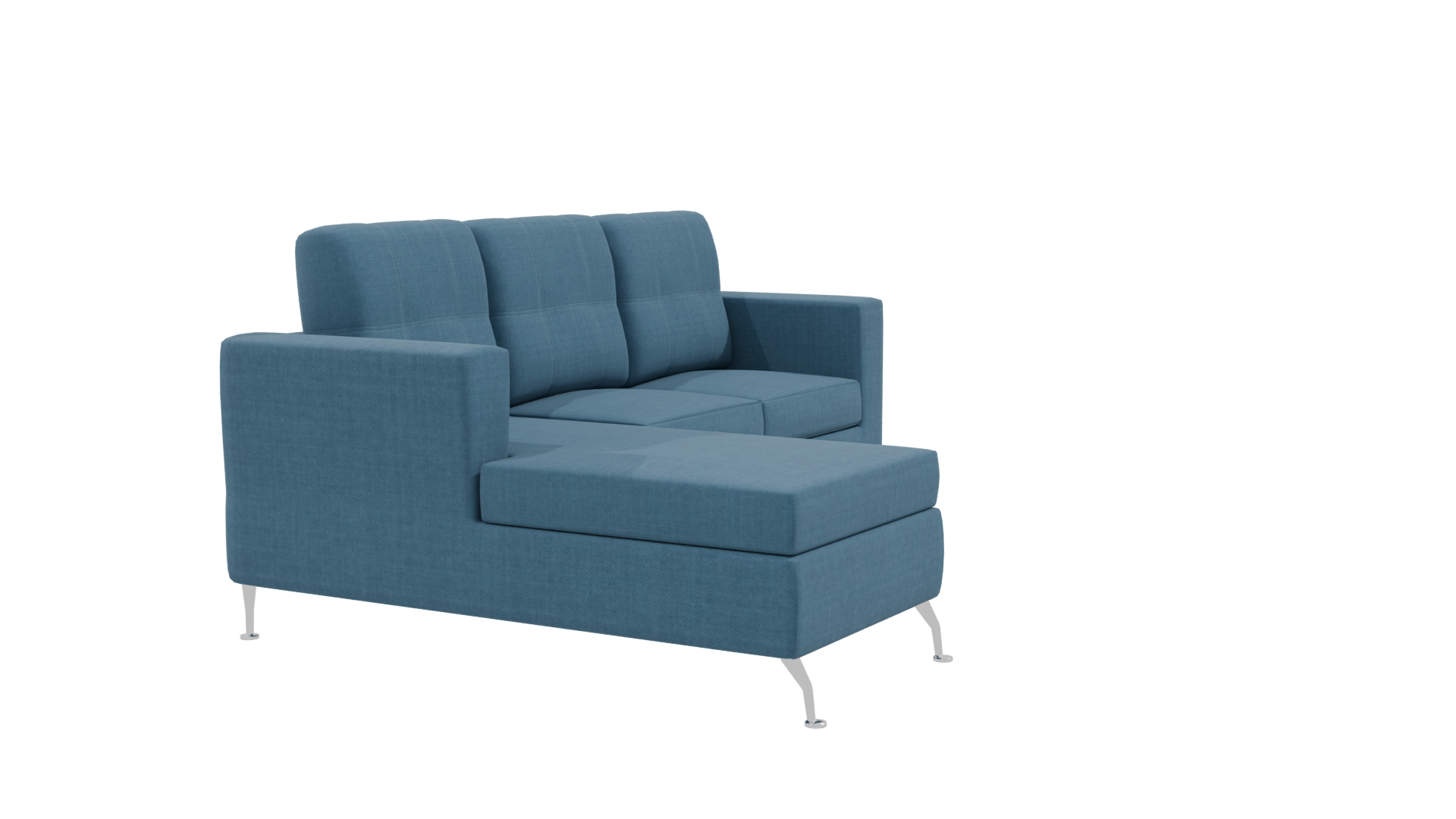 Contemporary Fabric Sofa Model - Professional 3D Model Render 9