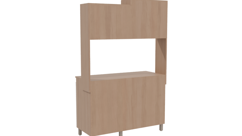 Stylish Kitchen Cabinet 3D Model - Professional 3D Model Render 4