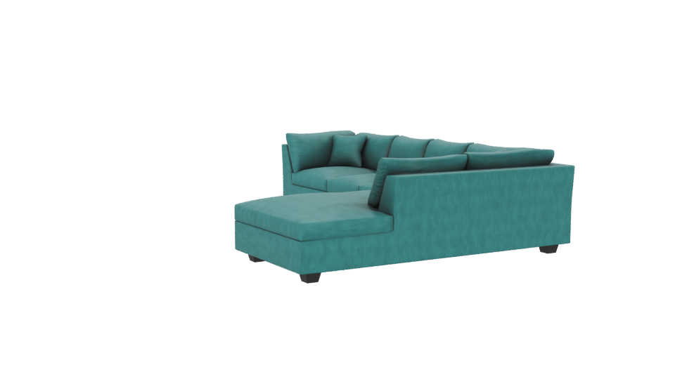 Elegant Modern Sectional Sofa 3D - Professional 3D Model Render 13