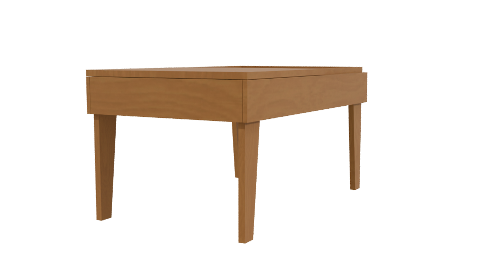 Stylish Modern Coffee Table 3D - Professional 3D Model Render 3