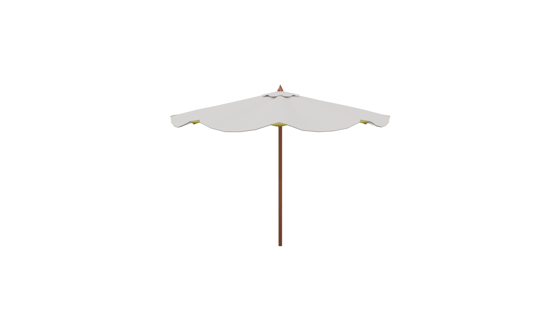 Stylish Outdoor Patio Umbrella 3D - Professional 3D Model Render 5