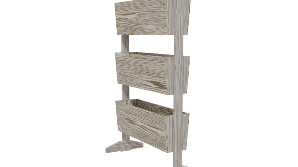 Stylish Wooden Display Stand 3D - Professional 3D Model Render 13