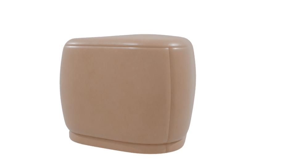 Stylish Modern Ottoman 3D Model - Professional 3D Model Render 9