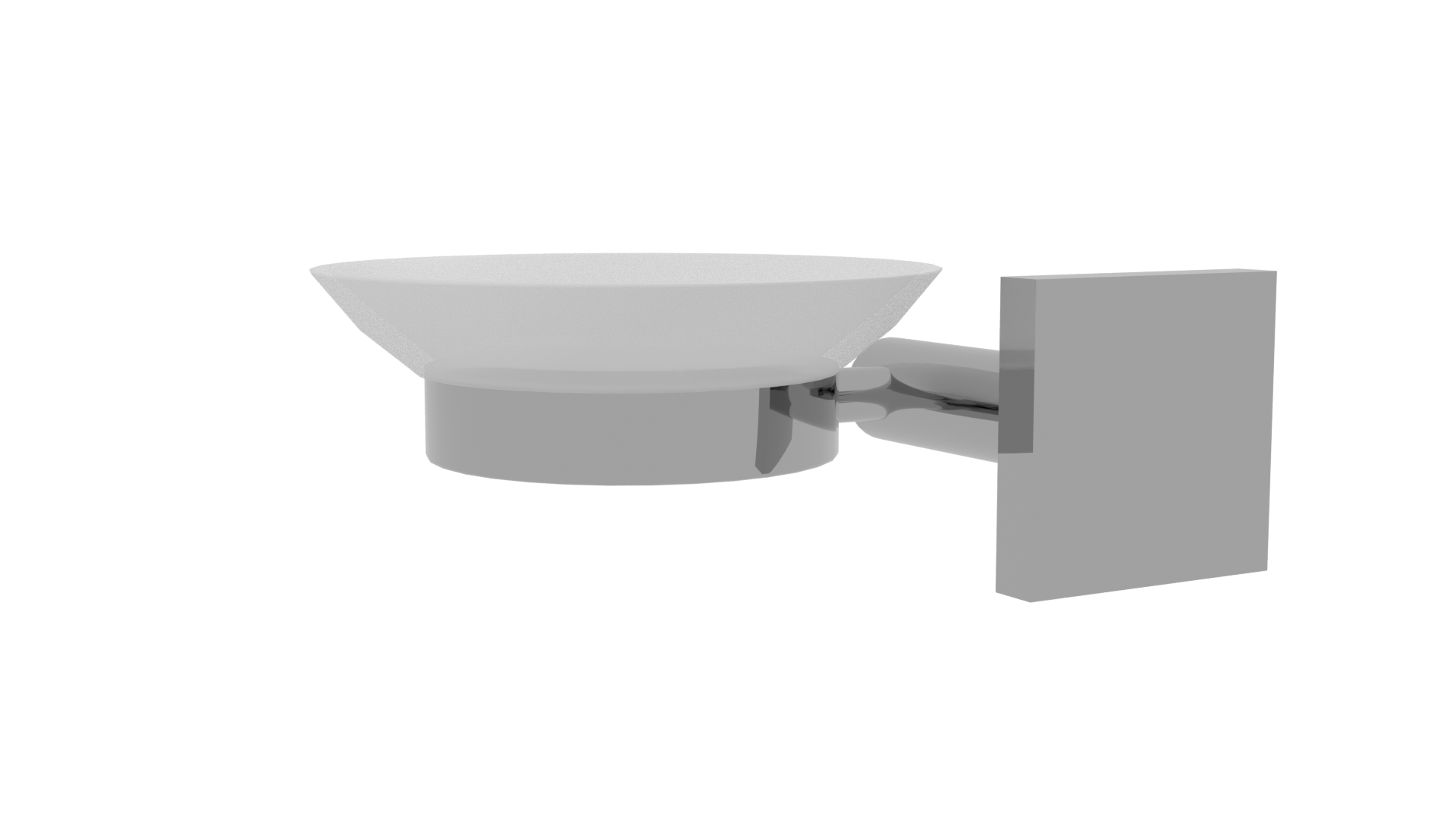 Modern Wall-Mounted Dish Holder - Professional 3D Model Render 7