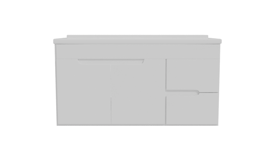 Elegant Modern Bathroom Vanity 3D - Professional 3D Model Render 11