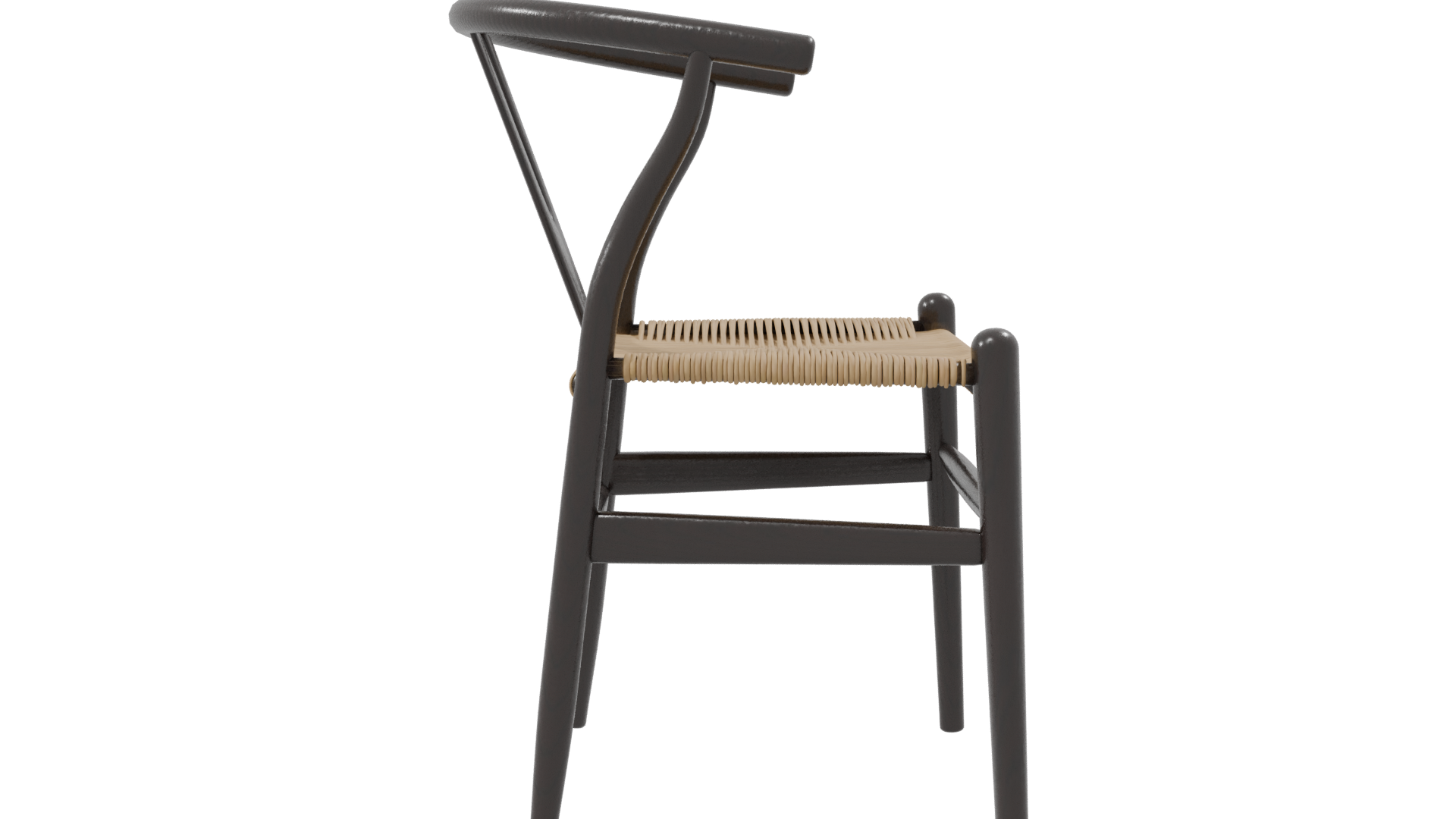 Stylish Wooden Dining Chair Model - Professional 3D Model Render 8