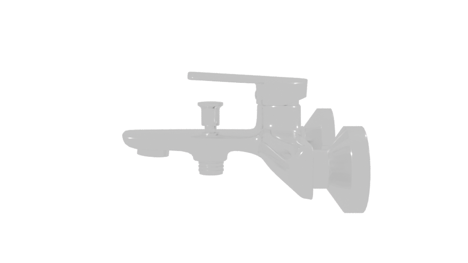 Stylish Modern Faucet 3D Model - Professional 3D Model Render 2