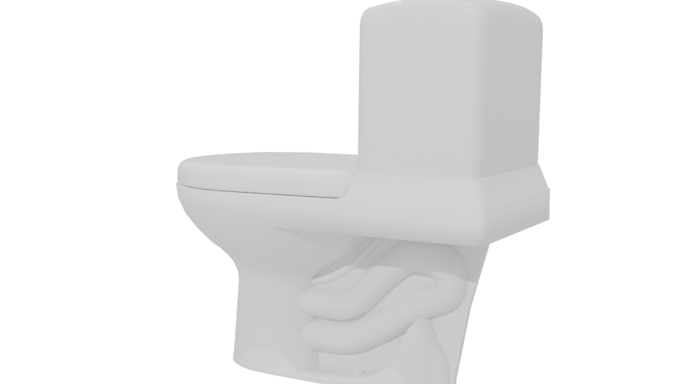 Stylish Bathroom Toilet Model 3D - Professional 3D Model Render 6