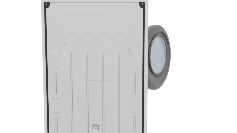 Realistic Front-Loading Washing Machine 3D - Professional 3D Model Render 5