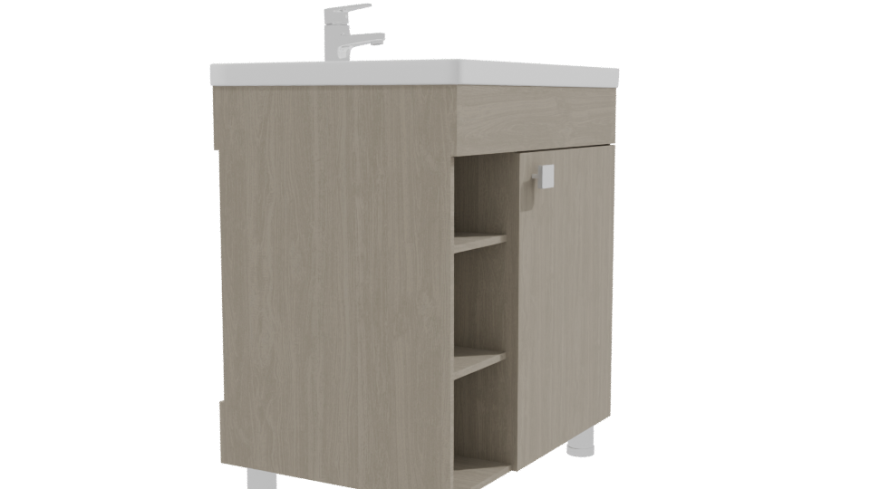 Modern Bathroom Vanity 3D Model - Professional 3D Model Render 9