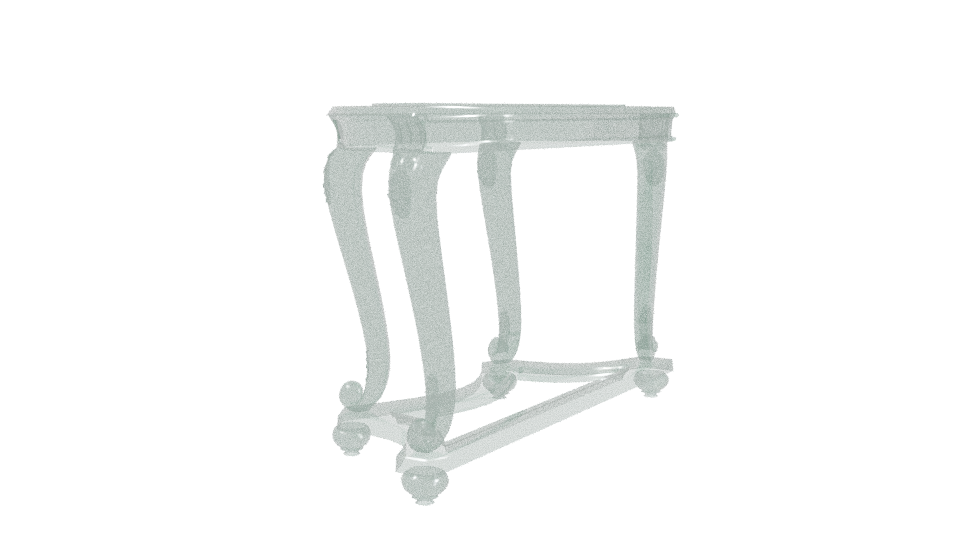 Elegant Vintage Console Table 3D - Professional 3D Model Render 3