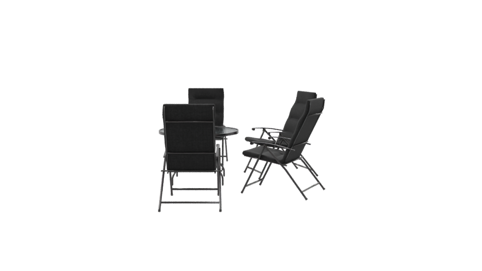 Stylish Outdoor Dining Set 3D - Professional 3D Model Render 8