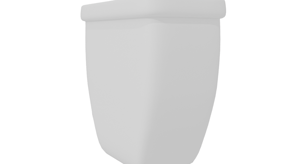 Stylish Minimalist Toilet Model - Professional 3D Model Render 7