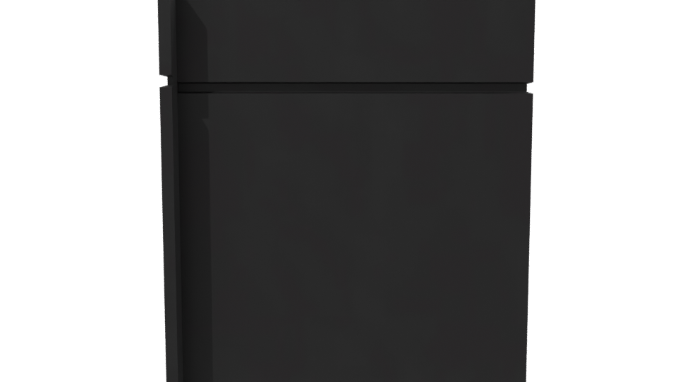 Sleek Black Built-In Oven 3D Model - Professional 3D Model Render 2