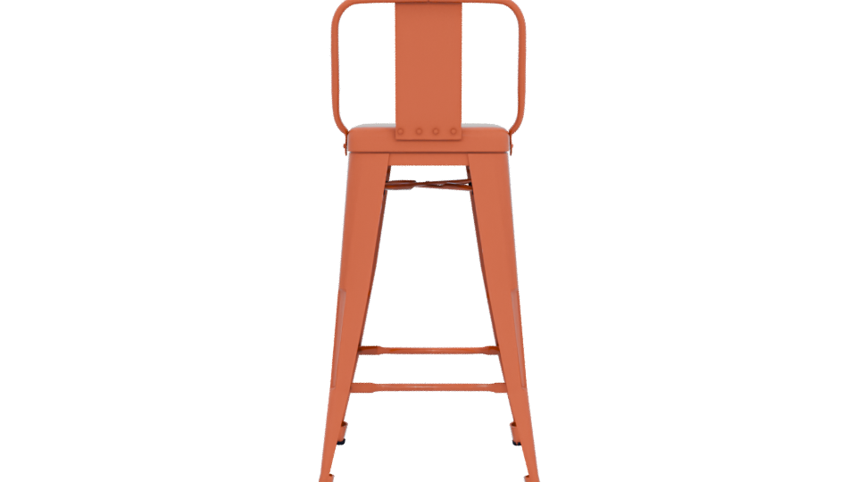 Industrial High Bar Stool 3D - Professional 3D Model Render 5