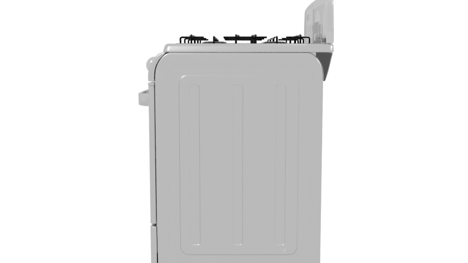 Stylish Gas Range 3D Model - Professional 3D Model Render 2