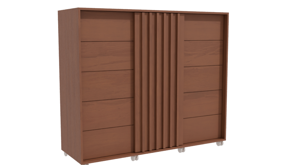 Modern Wooden Cabinet 3D Model - Professional 3D Model Render 10