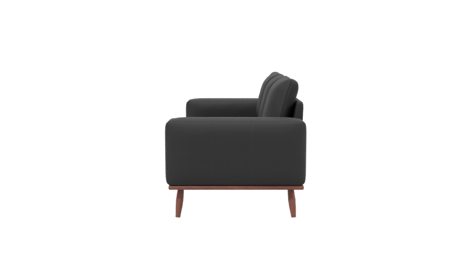 Stylish Black Sofa 3D Model - Professional 3D Model Render 2
