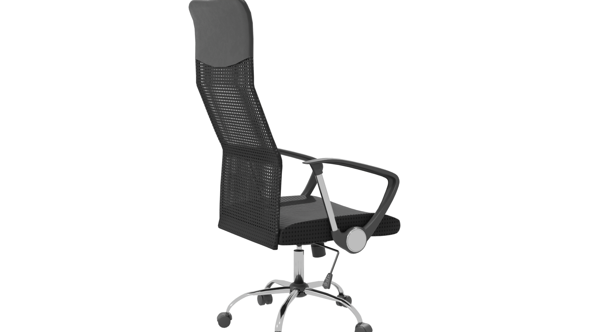 Sleek Modern Ergonomic Office Chair 3D Model - Professional 3D Model Render 7