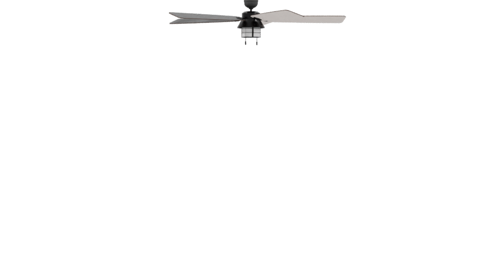 Contemporary Ceiling Fan 3D Model - Professional 3D Model Render 3