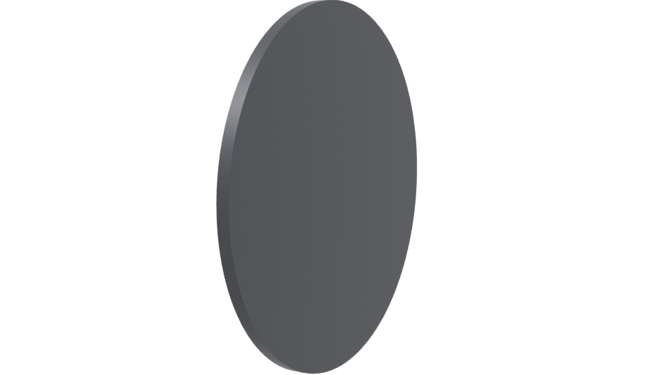 Glossy Round Mirror 3D Model - Professional 3D Model Render 3
