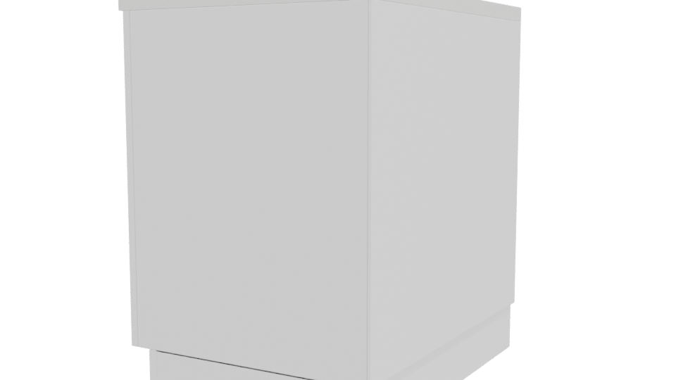 Stylish Modern Kitchen Island 3D Model - Professional 3D Model Render 3