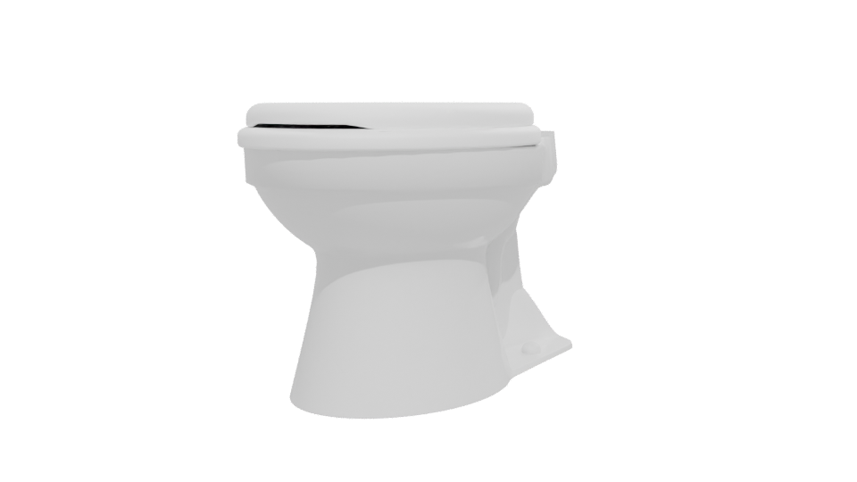 Stylish Bathroom Toilet Model 3D - Professional 3D Model Render 12
