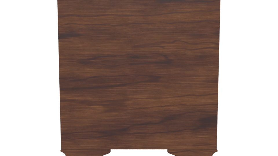 Classic Wooden Nightstand Model - Professional 3D Model Render 5